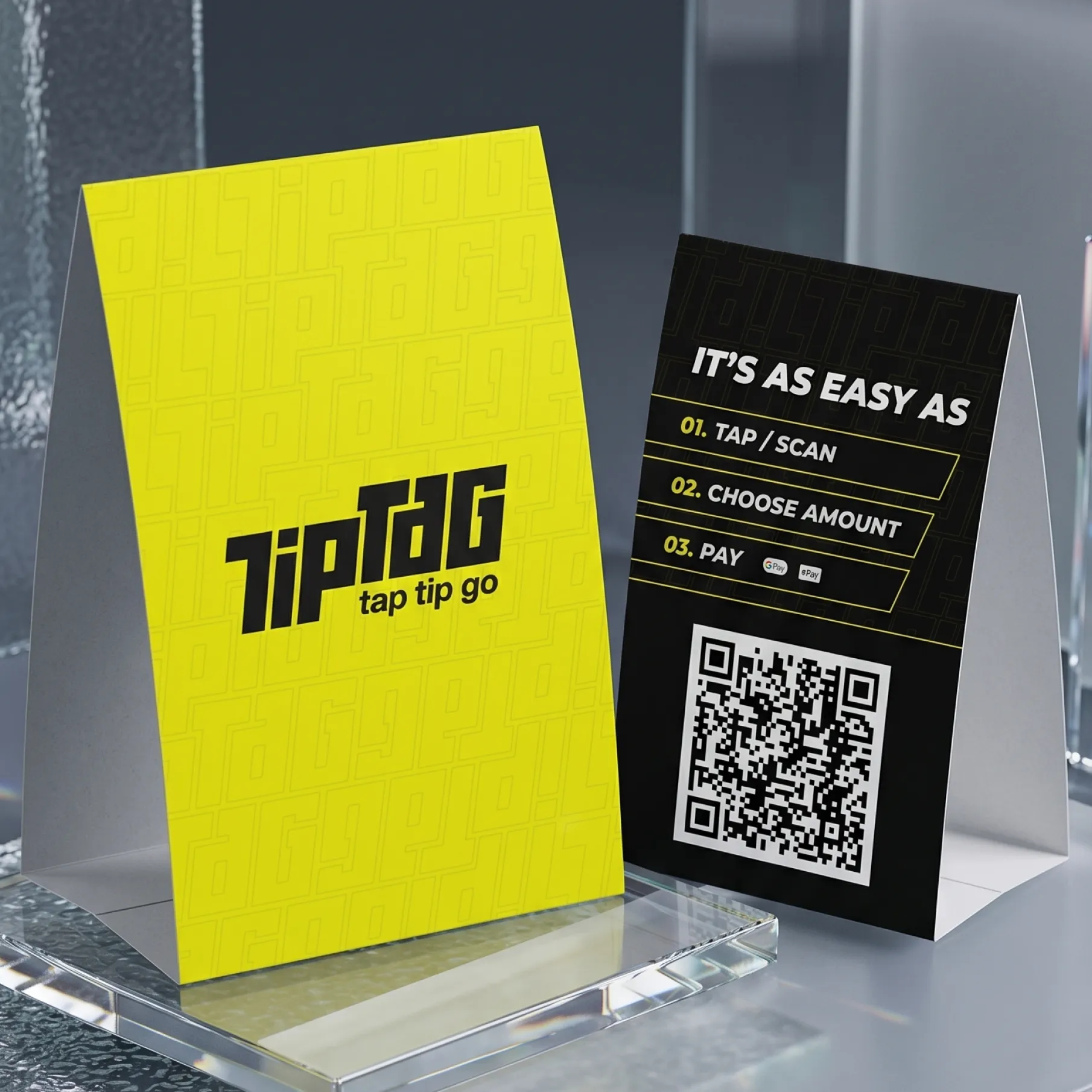 Tip Tag QR Tent